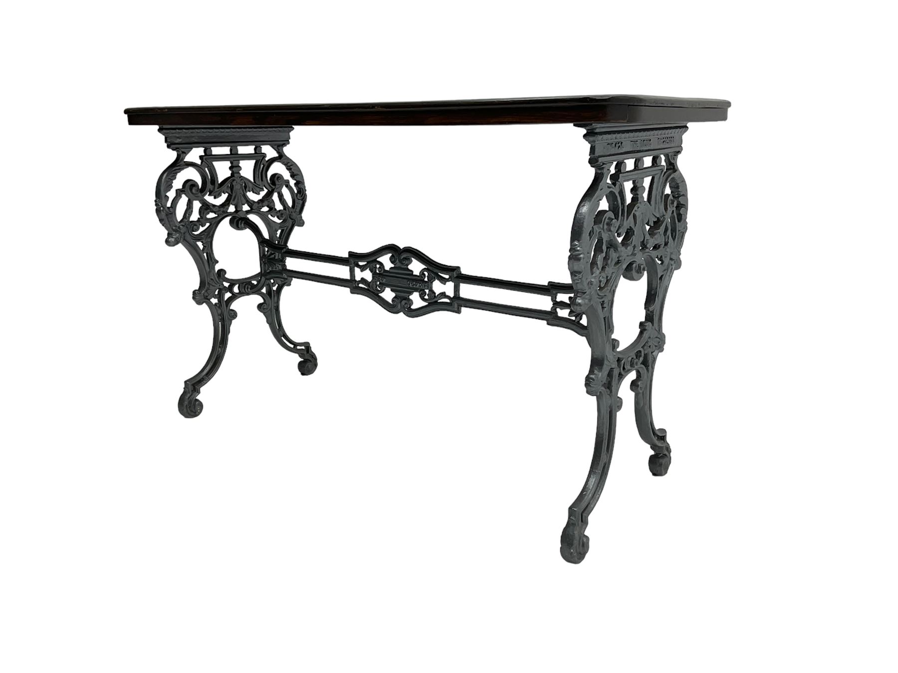 The Louis - late 19th century French design cast iron table - Image 9 of 9