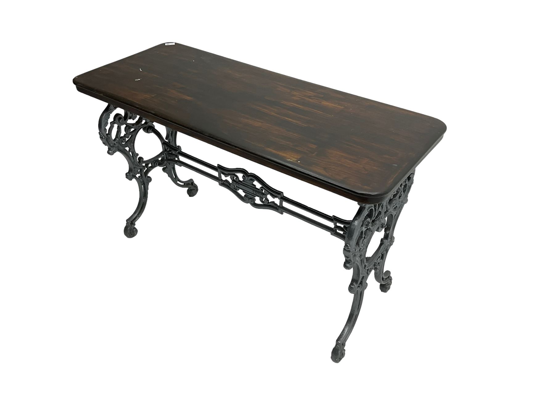 The Louis - late 19th century French design cast iron table - Image 8 of 9