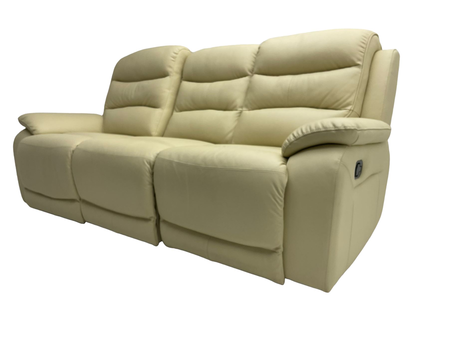 Contemporary three seat reclining sofa - Image 7 of 15