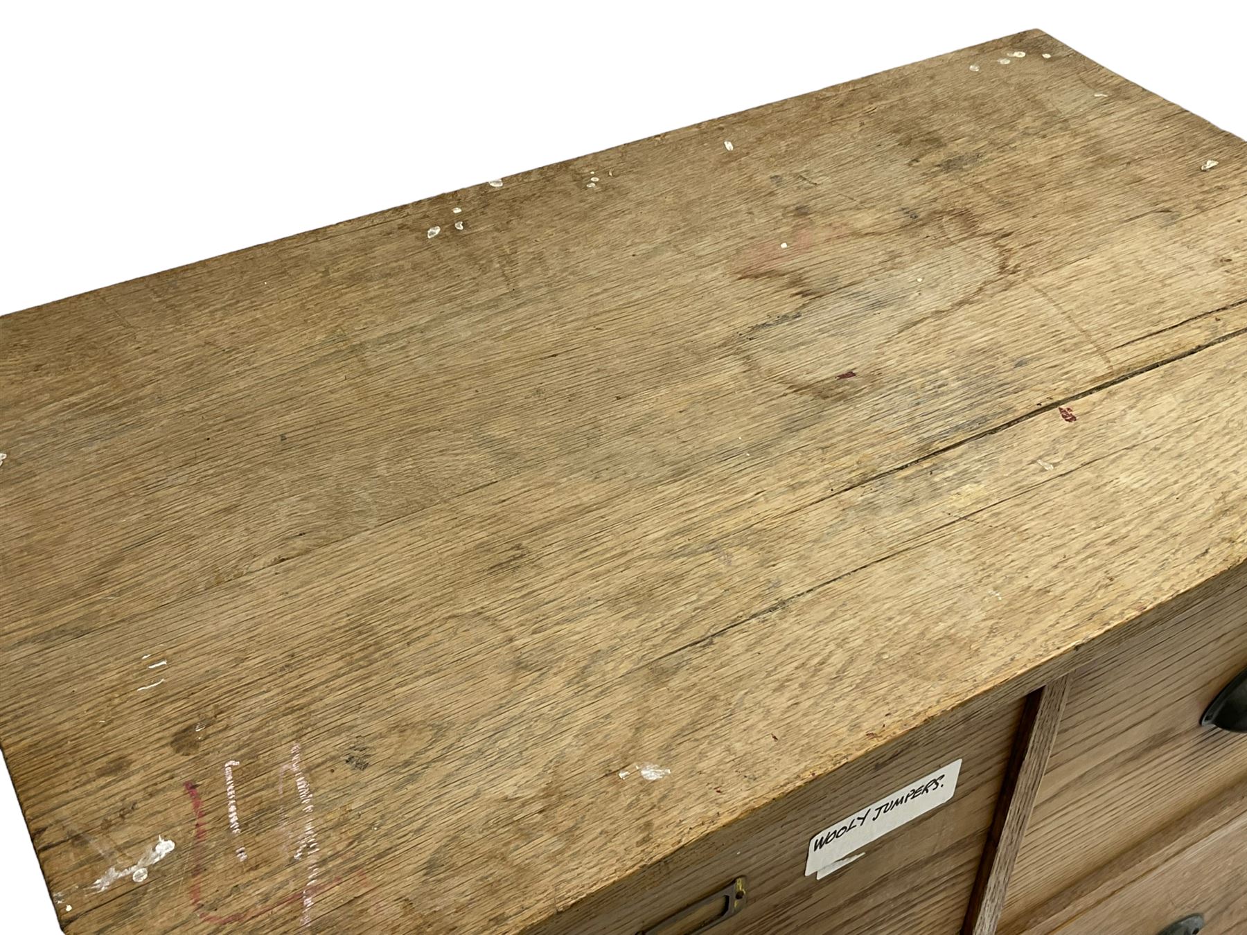 Early to mid-20th century oak chest - Image 3 of 4