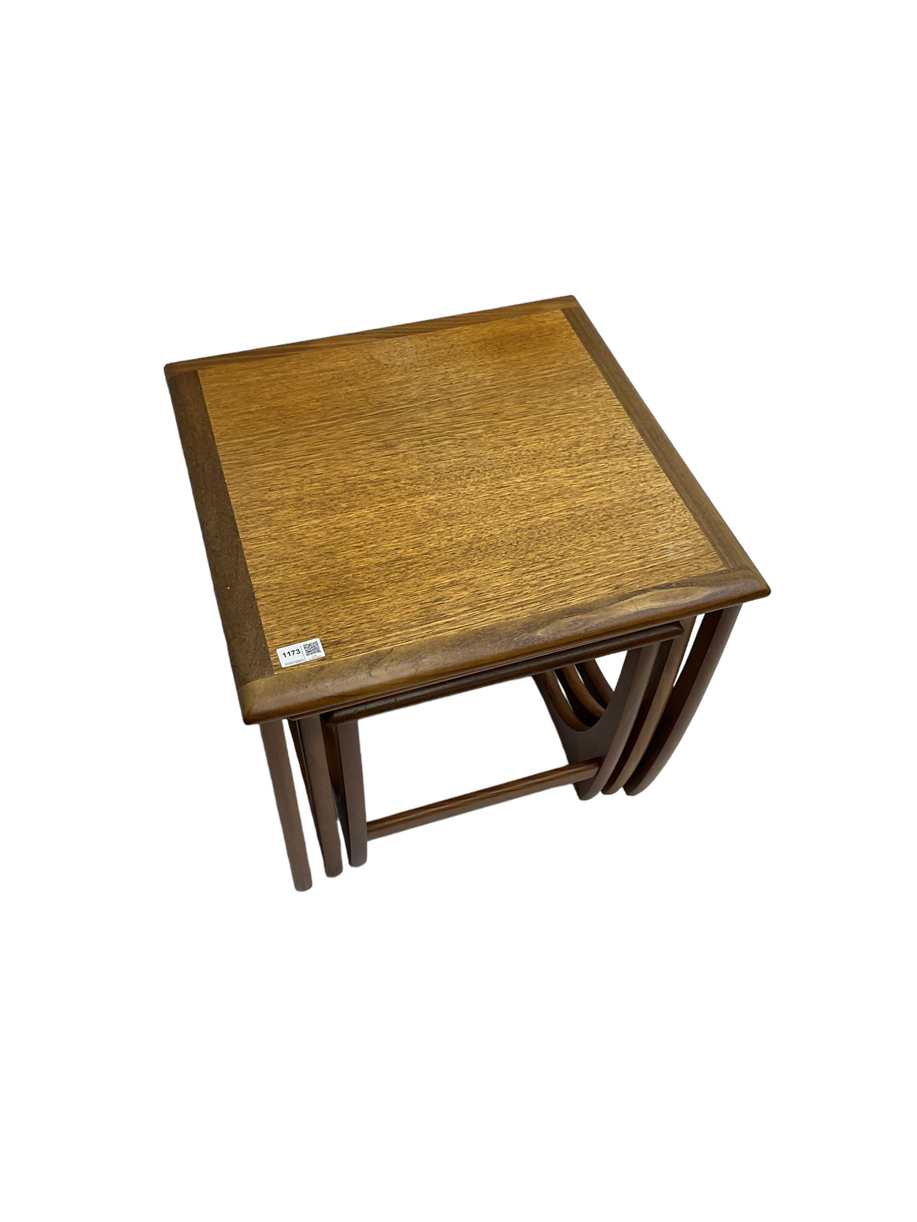 G-Plan - mid 20th century teak 'Fresco' nest of three tables - Image 6 of 9