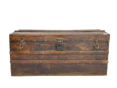 Late 19th century stained pine trunk