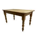 Traditional pitch pine farmhouse table