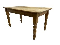 Traditional pitch pine farmhouse table