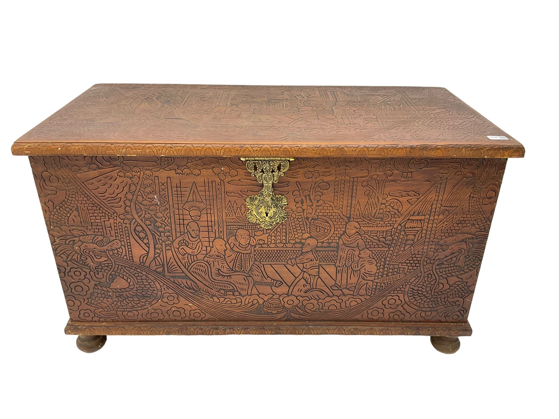 Hong Kong camphor wood chest - Image 2 of 9