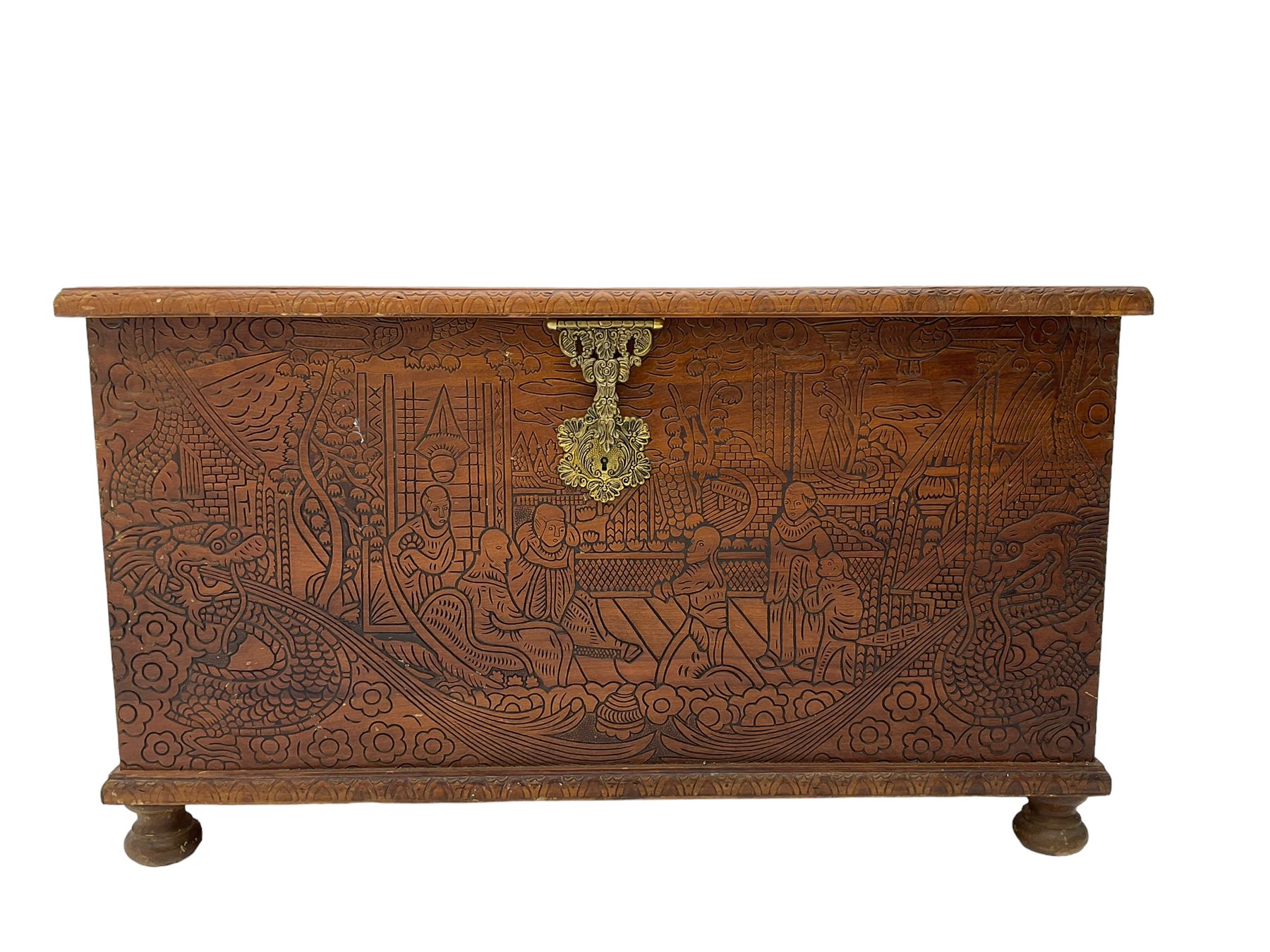 Hong Kong camphor wood chest - Image 9 of 9