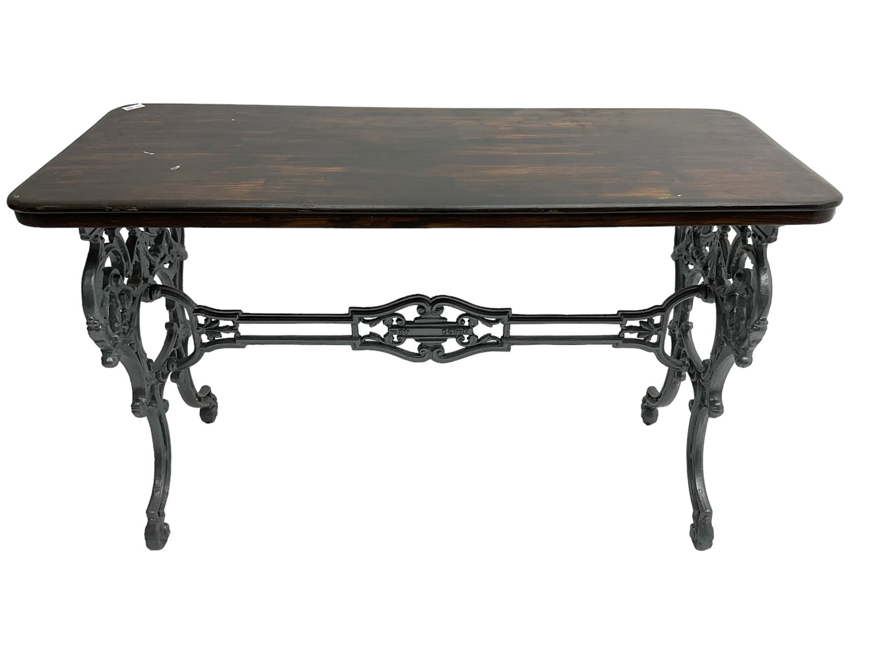 The Louis - late 19th century French design cast iron table - Image 2 of 9