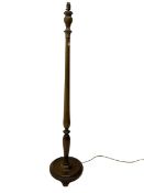 Early 20th century walnut standard lamp