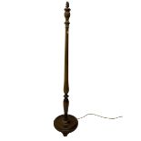 Early 20th century walnut standard lamp