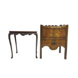 George III mahogany night commode cabinet