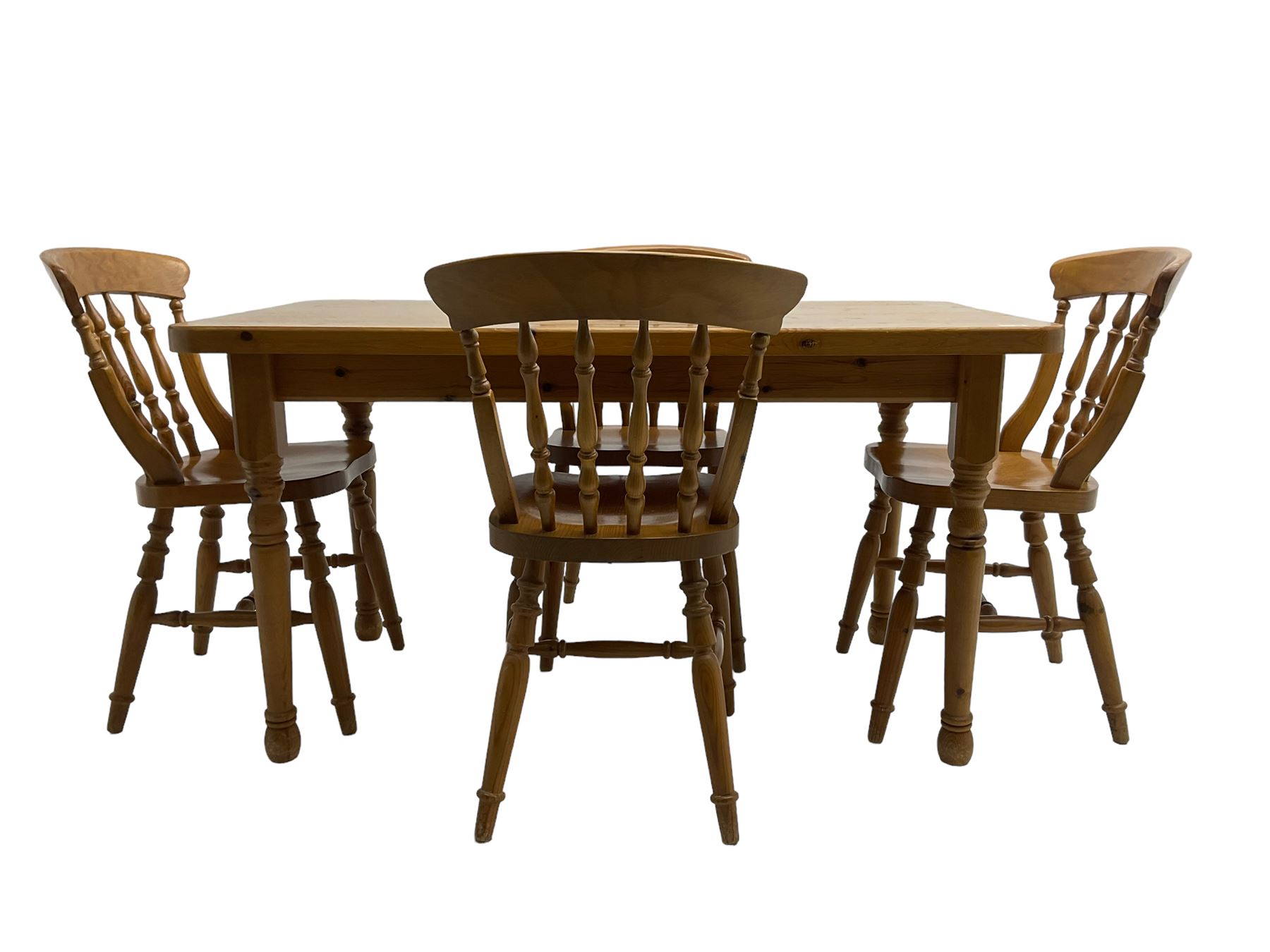 Traditional pine dining table