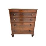 Victorian mahogany straight-front chest