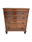 Victorian mahogany straight-front chest