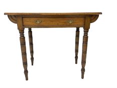 Victorian oak side table