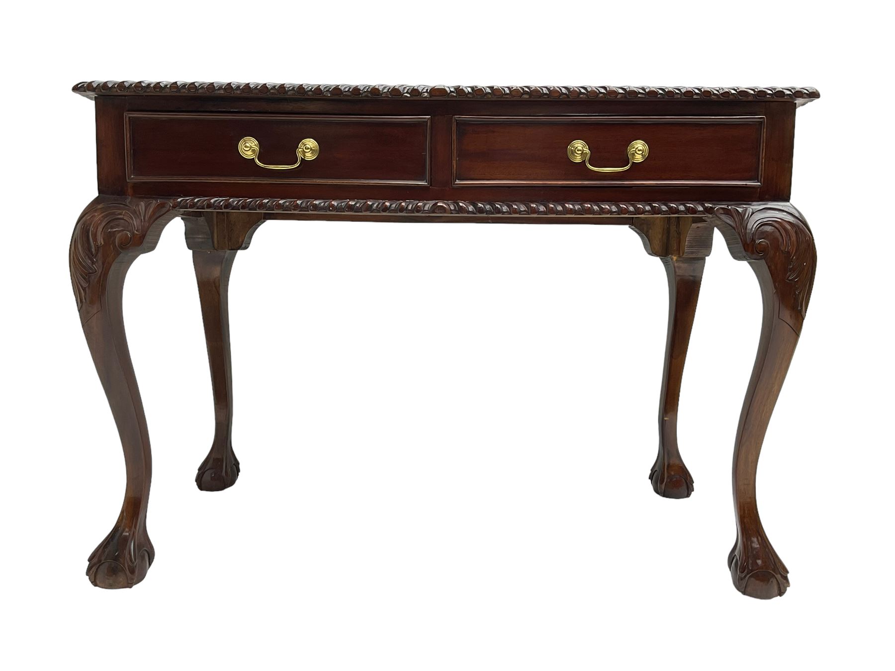 Georgian Chippendale design mahogany side table