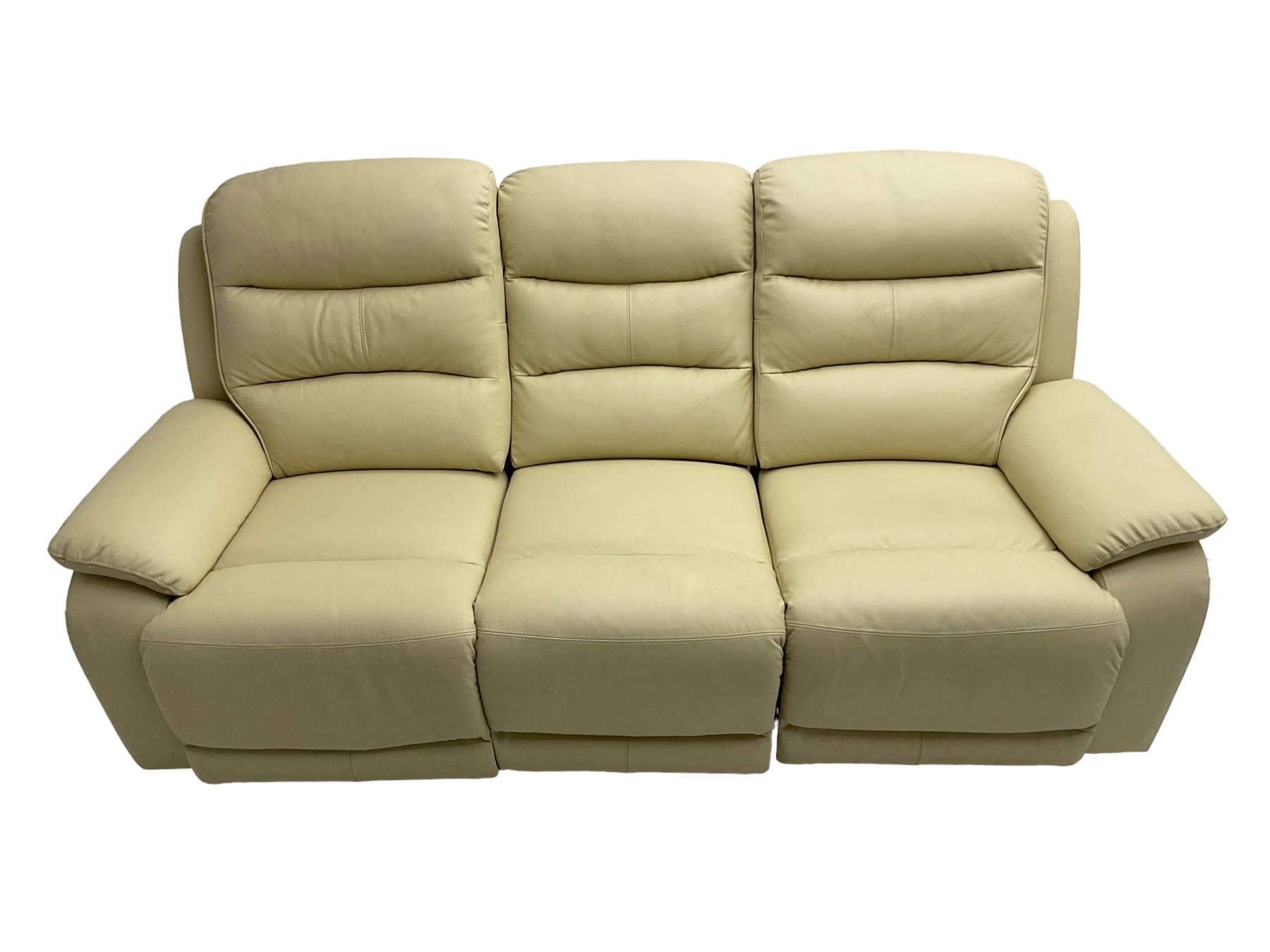 Contemporary three seat reclining sofa - Image 6 of 15