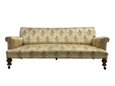Victorian three seat sofa