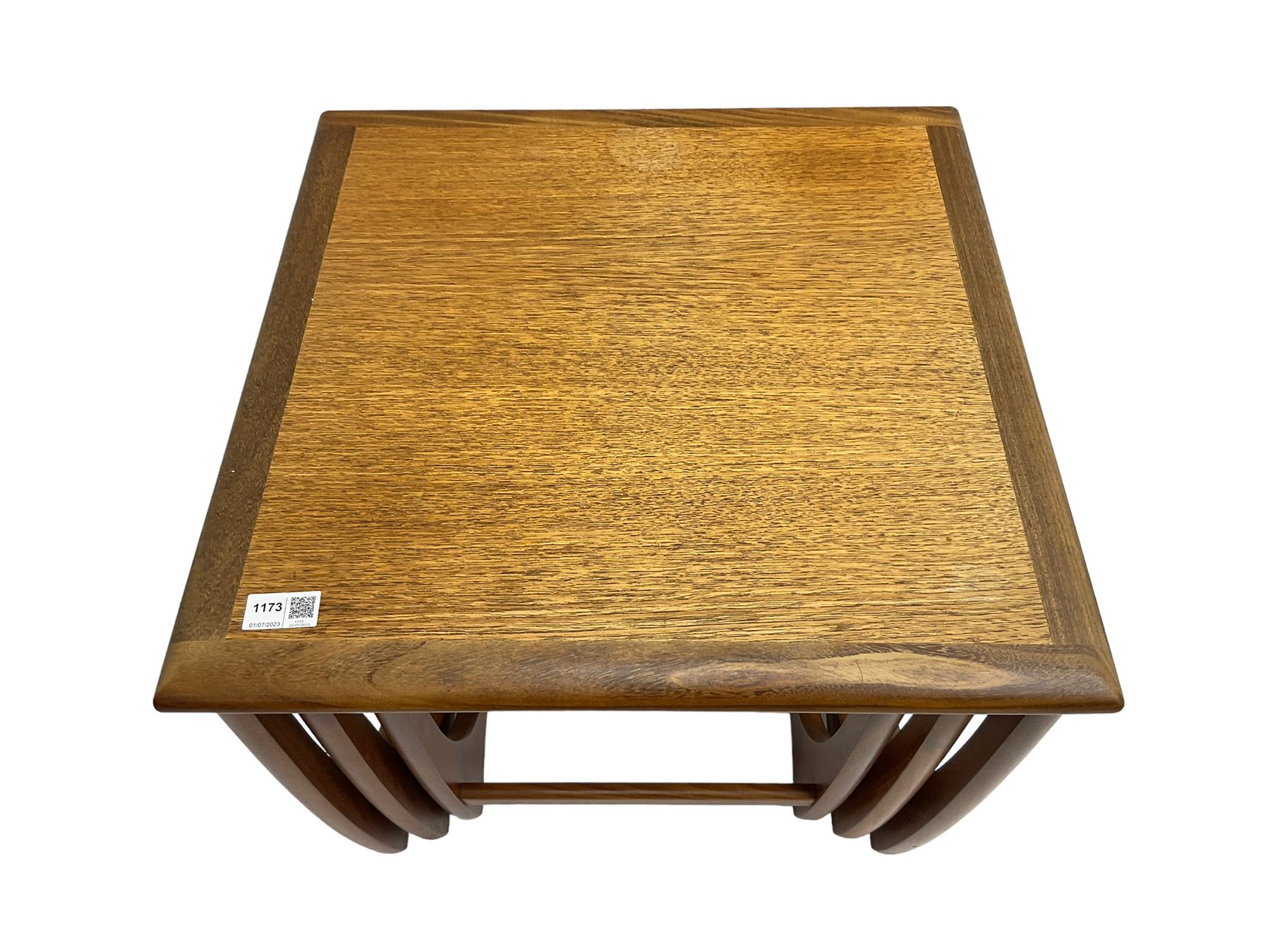 G-Plan - mid 20th century teak 'Fresco' nest of three tables - Image 4 of 9