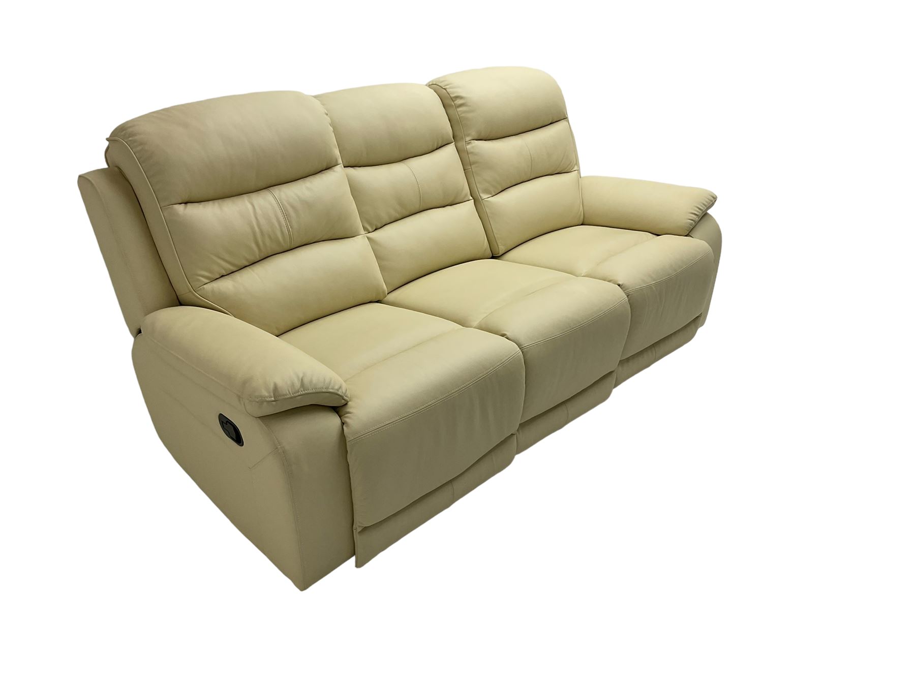 Contemporary three seat reclining sofa - Image 4 of 15