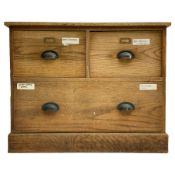 Early to mid-20th century oak chest