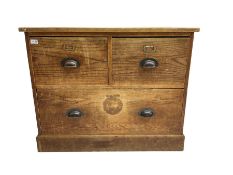 Early to mid-20th century oak chest