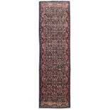 North West Persian Mahal indigo ground runner rug