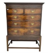 George III mahogany chest on stand