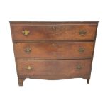 Edwardian mahogany straight-front chest