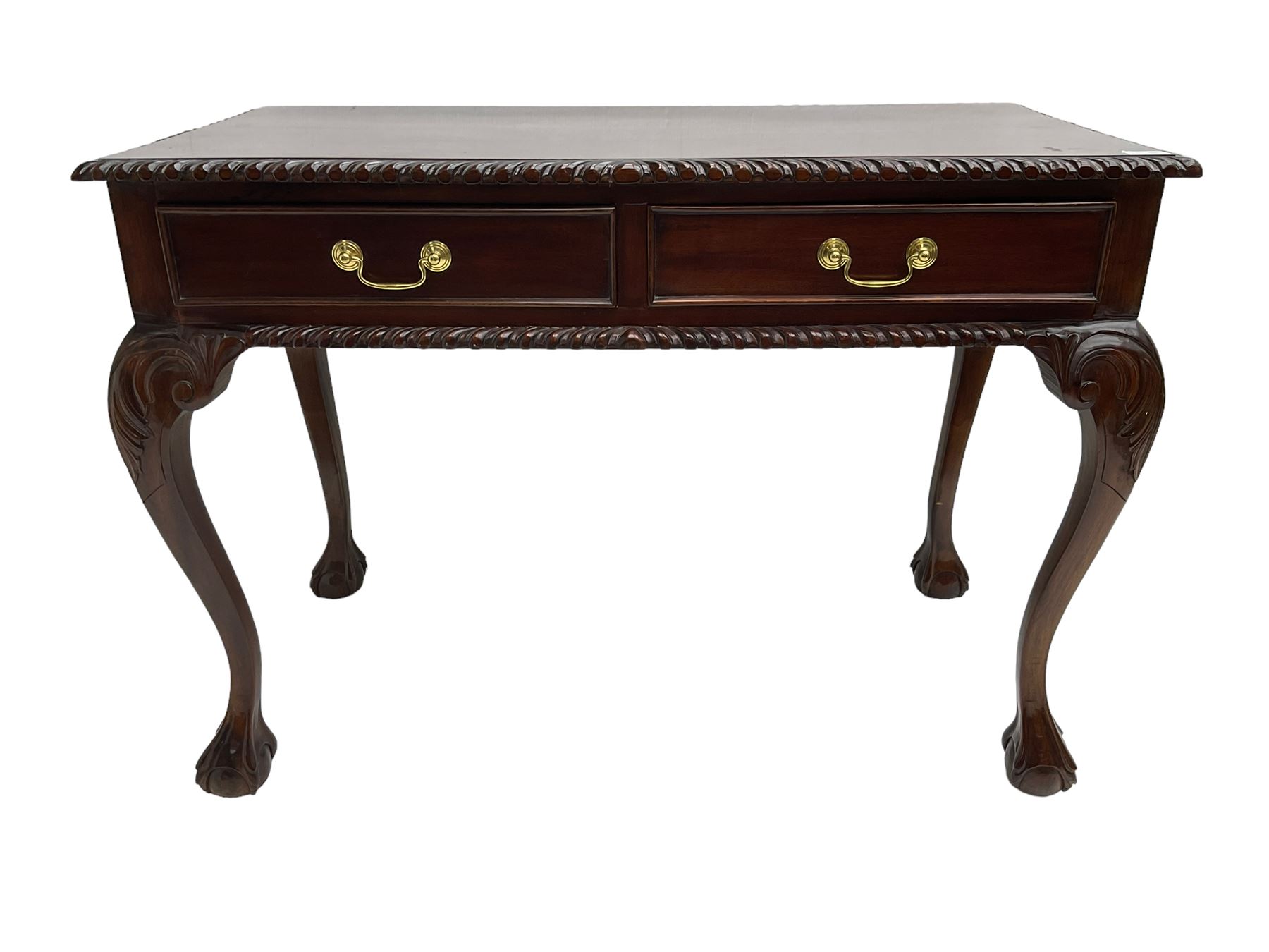 Georgian Chippendale design mahogany side table - Image 6 of 8