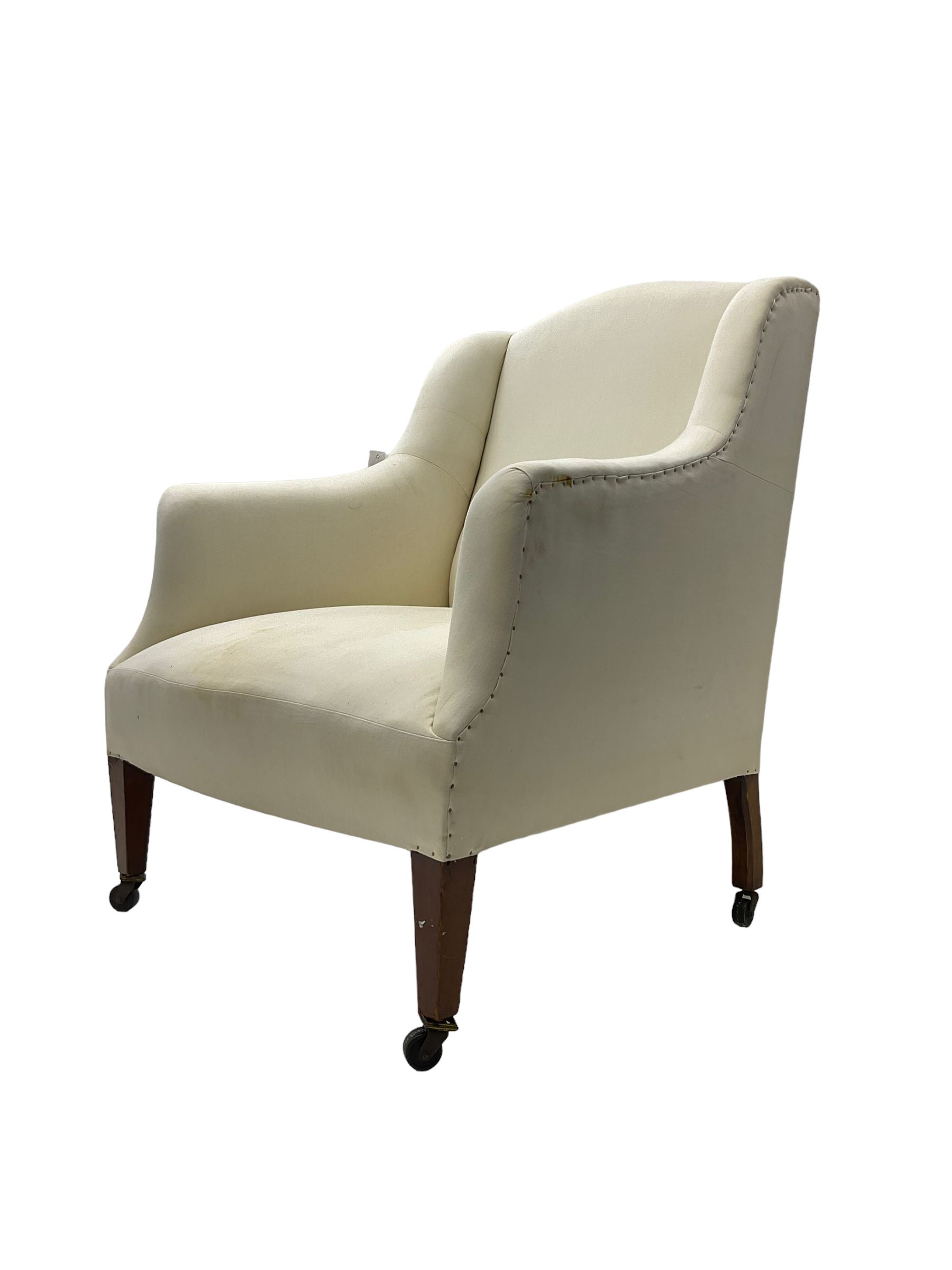 Edwardian wingback armchair