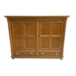 Continental 20th century carved oak cabinet