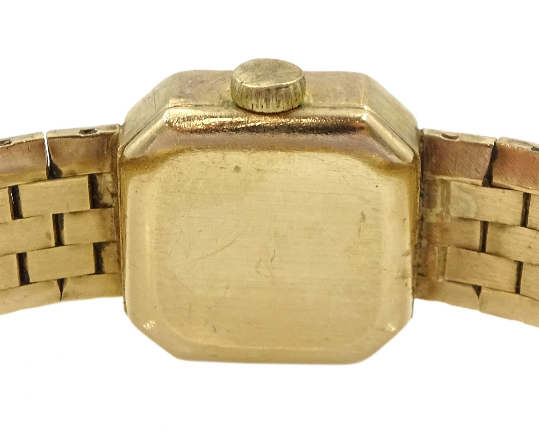 Bueche Girod ladies 9ct gold manual wind wristwatch - Image 3 of 3