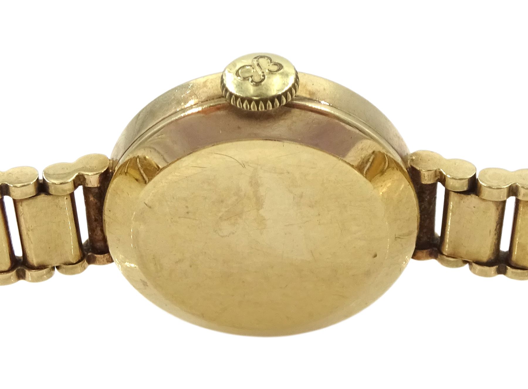 Ernest Borel ladies 9ct gold manual wind wristwatch - Image 3 of 3