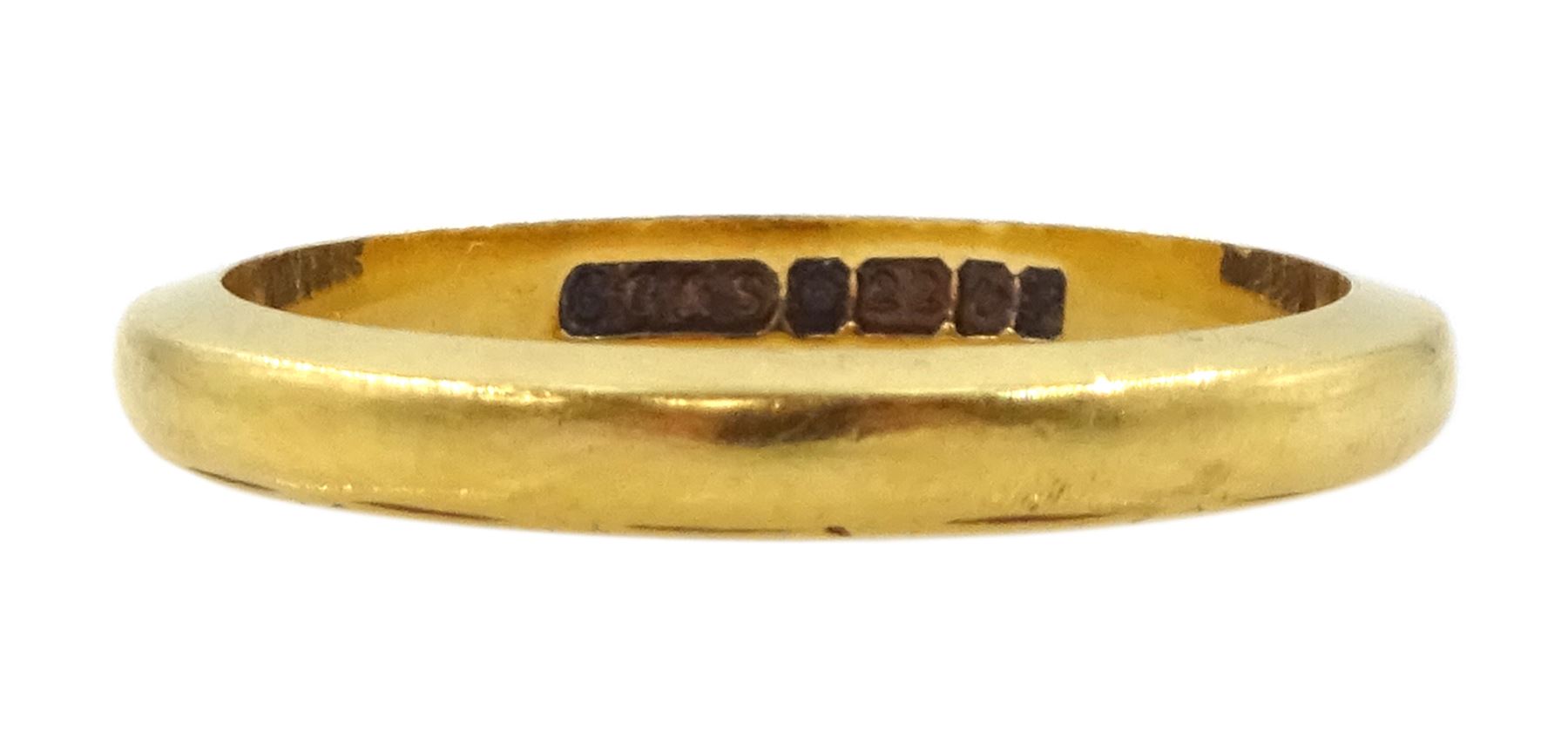 22ct gold wedding band