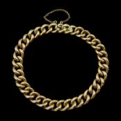 Early 20th century 15ct gold curb link bracelet