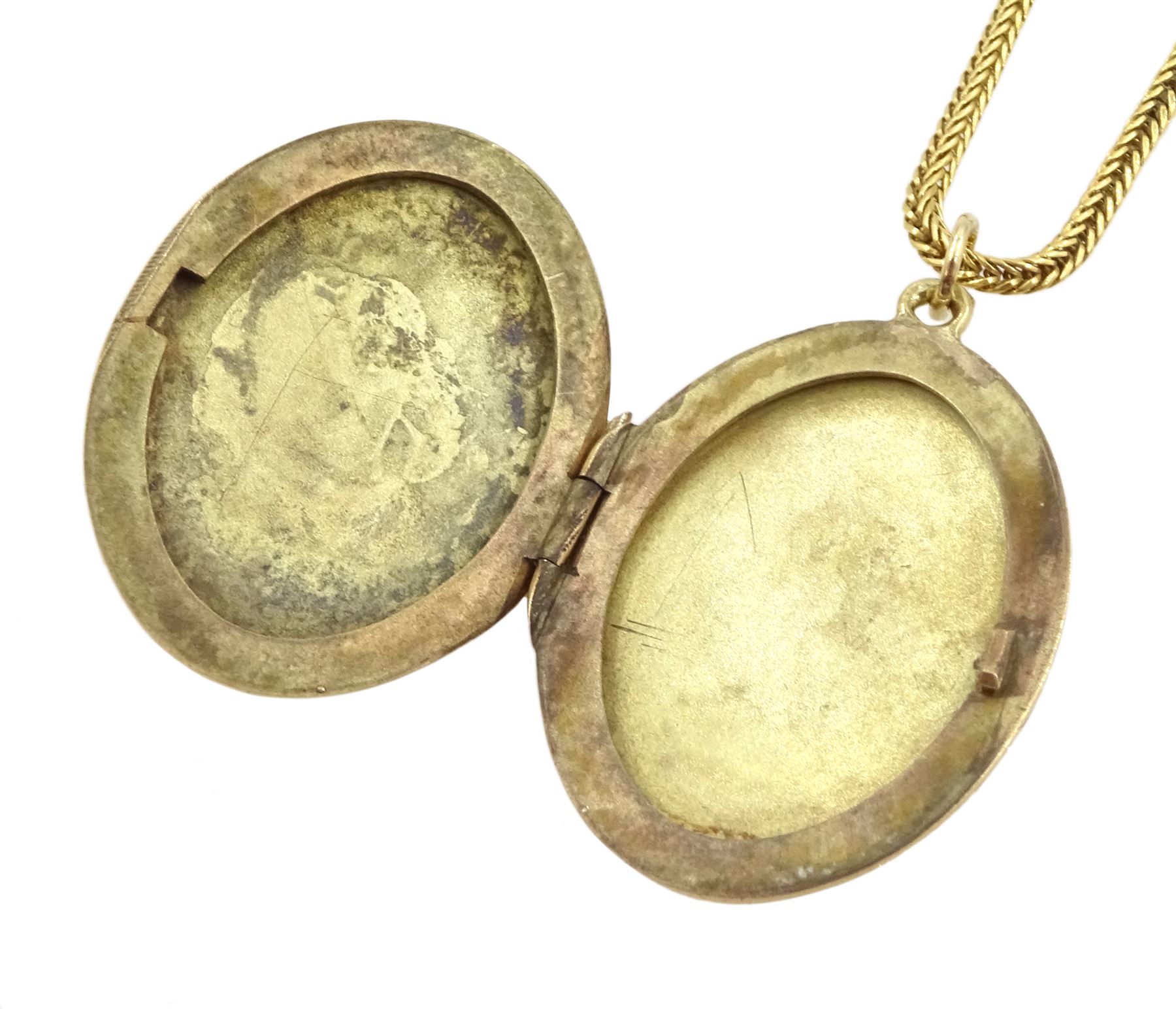 9ct gold locket pendant - Image 2 of 3