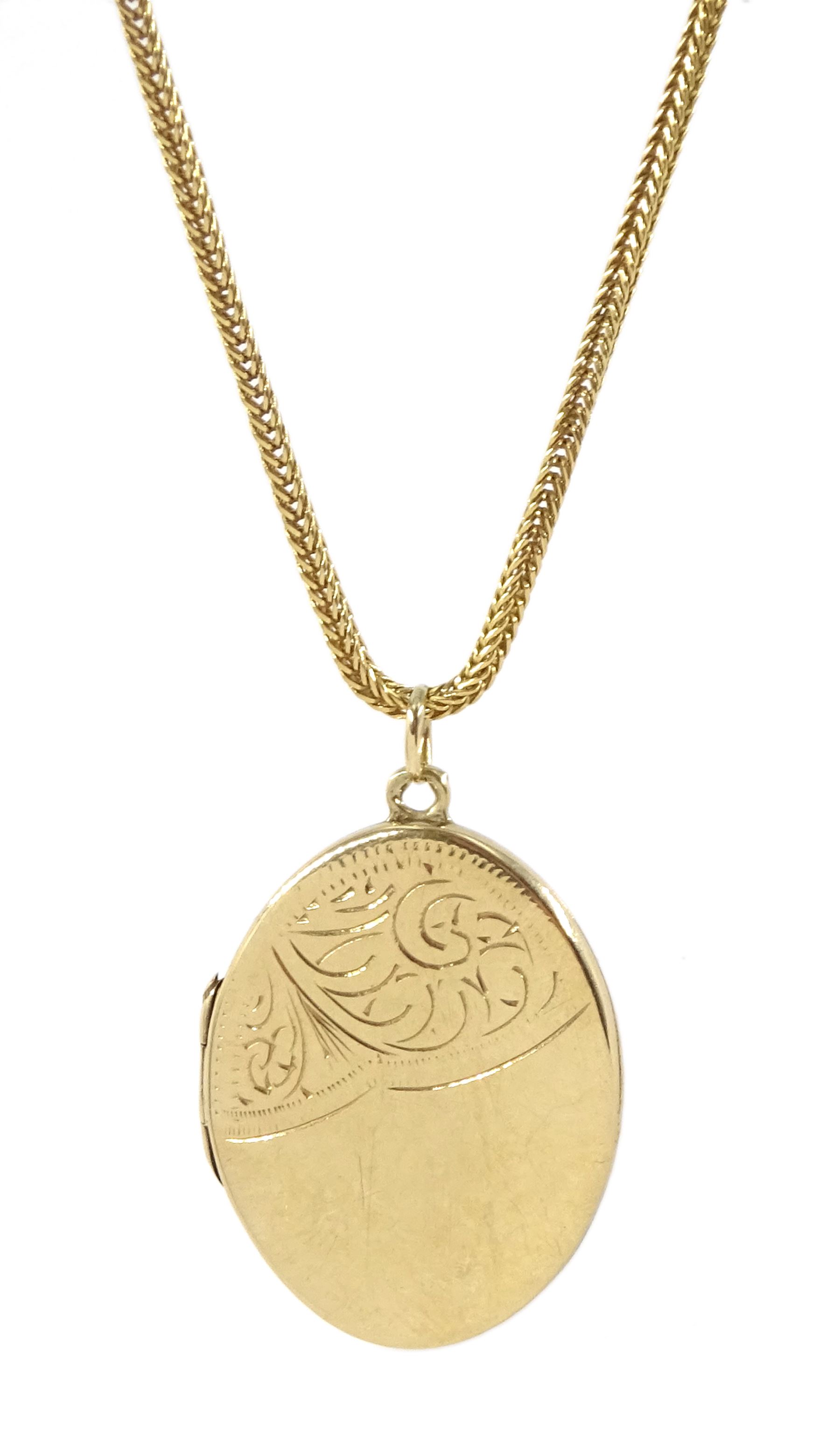 9ct gold locket pendant