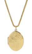 9ct gold locket pendant