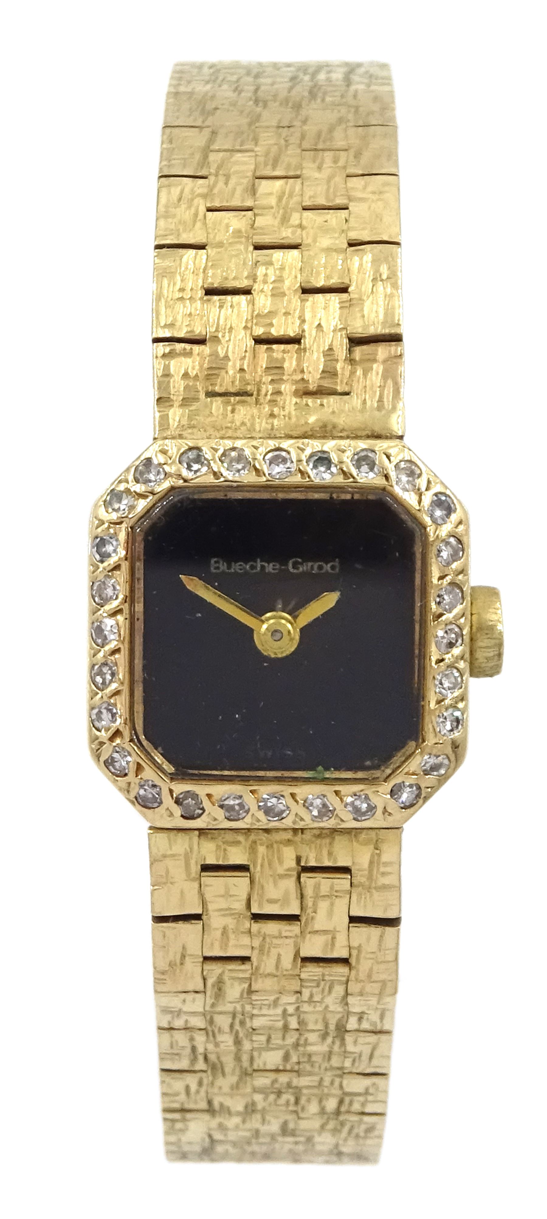 Bueche Girod ladies 9ct gold manual wind wristwatch