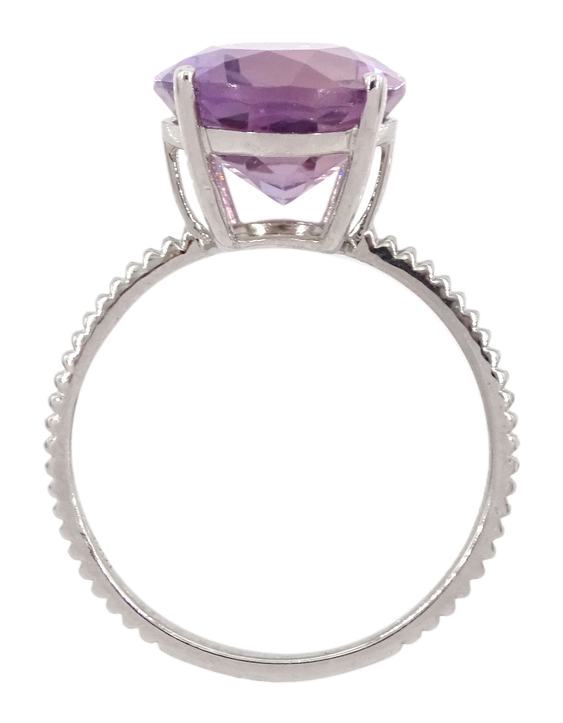 9ct white gold single stone Anahi ametrine ring - Image 4 of 4