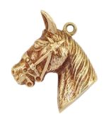 9ct gold horses head pendant/charm