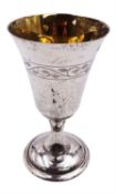 Modern limited edition silver goblet