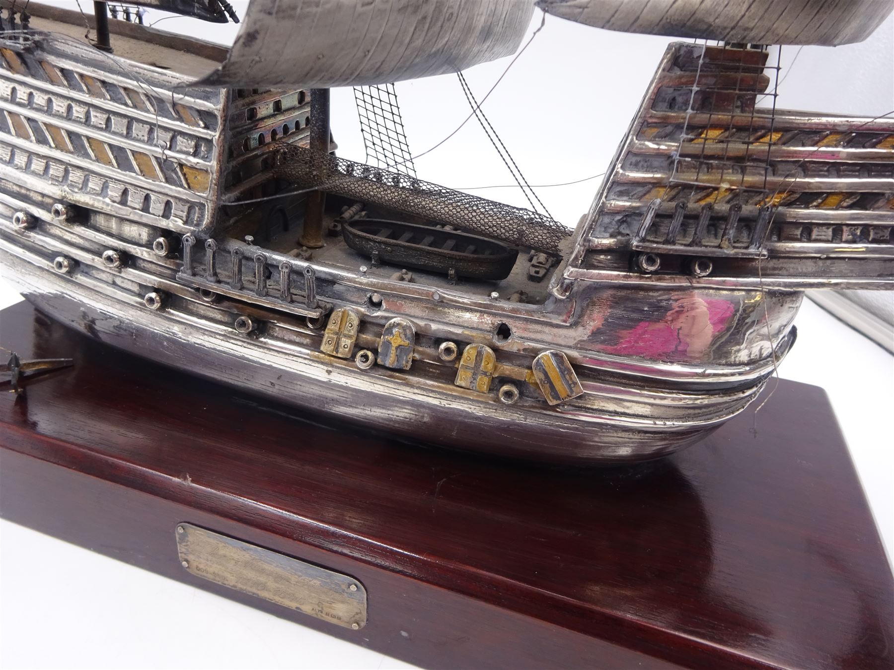 Modern silver limited edition model of The Mary Rose - Image 2 of 10