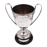 George III silver trophy cup