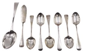 George III silver Old English pattern table spoon