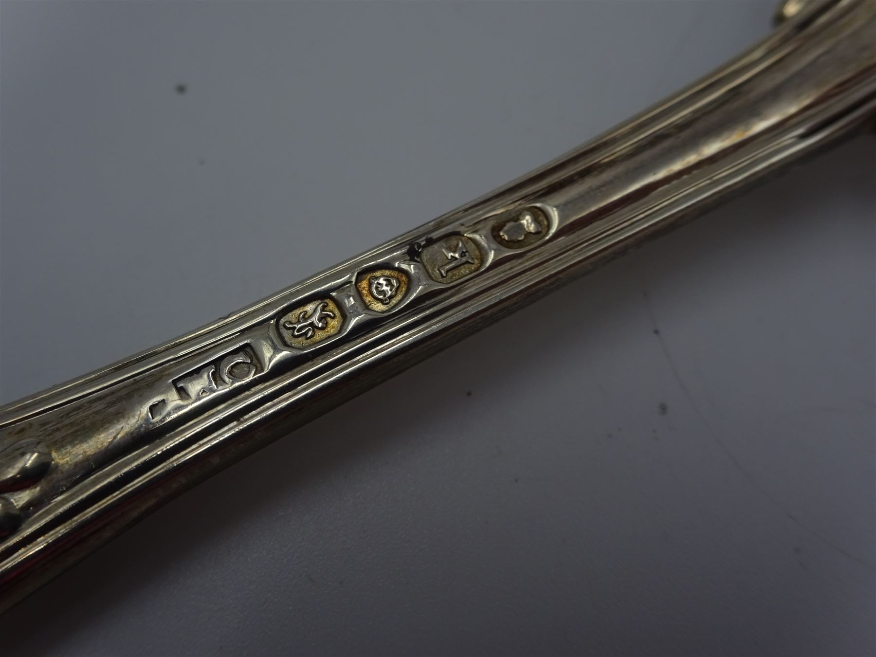 George IV silver Kings pattern dessert spoon - Image 3 of 3