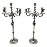Pair of four branch candelabras