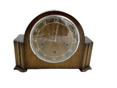 Smiths - 20th century Elliot Westminster chiming 8-day mantle clock in a mahogany case