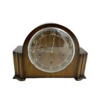 Smiths - 20th century Elliot Westminster chiming 8-day mantle clock in a mahogany case