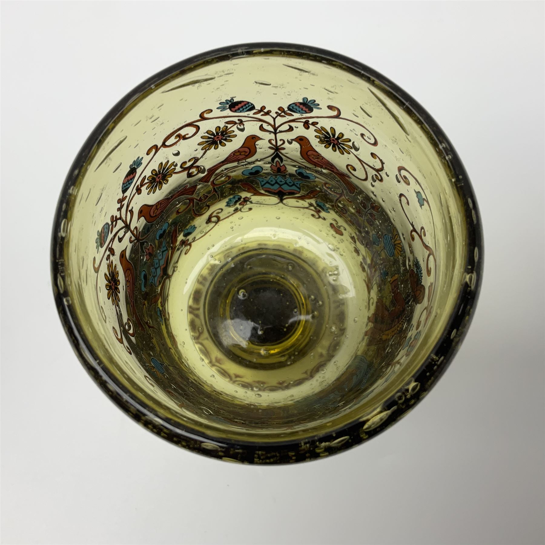 19th Century Bohemian amethyst glass lidded goblet - Image 23 of 25